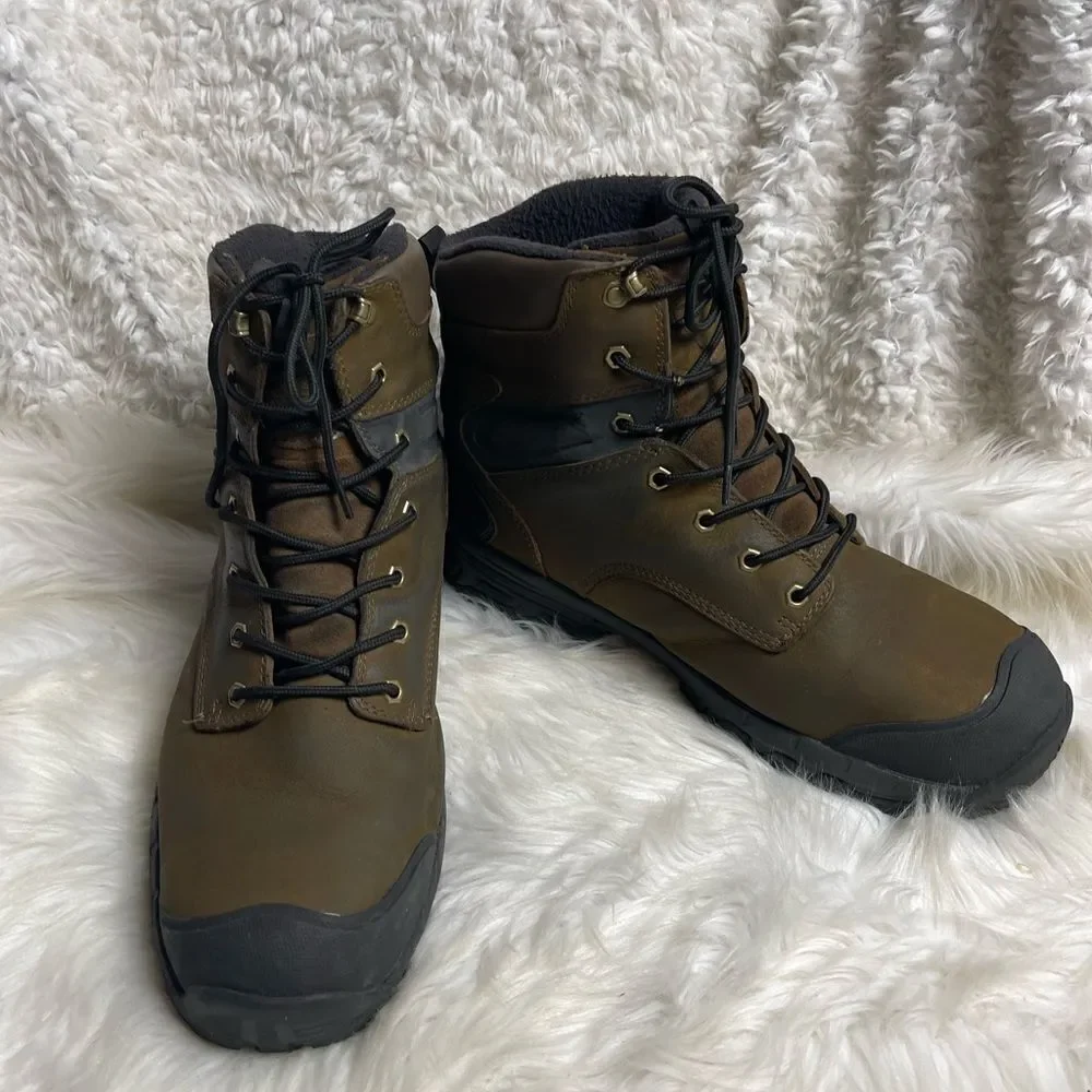 Refrigiwear Iron Tuff Hiker Leather waterproof insulated lace up boots Size 14M